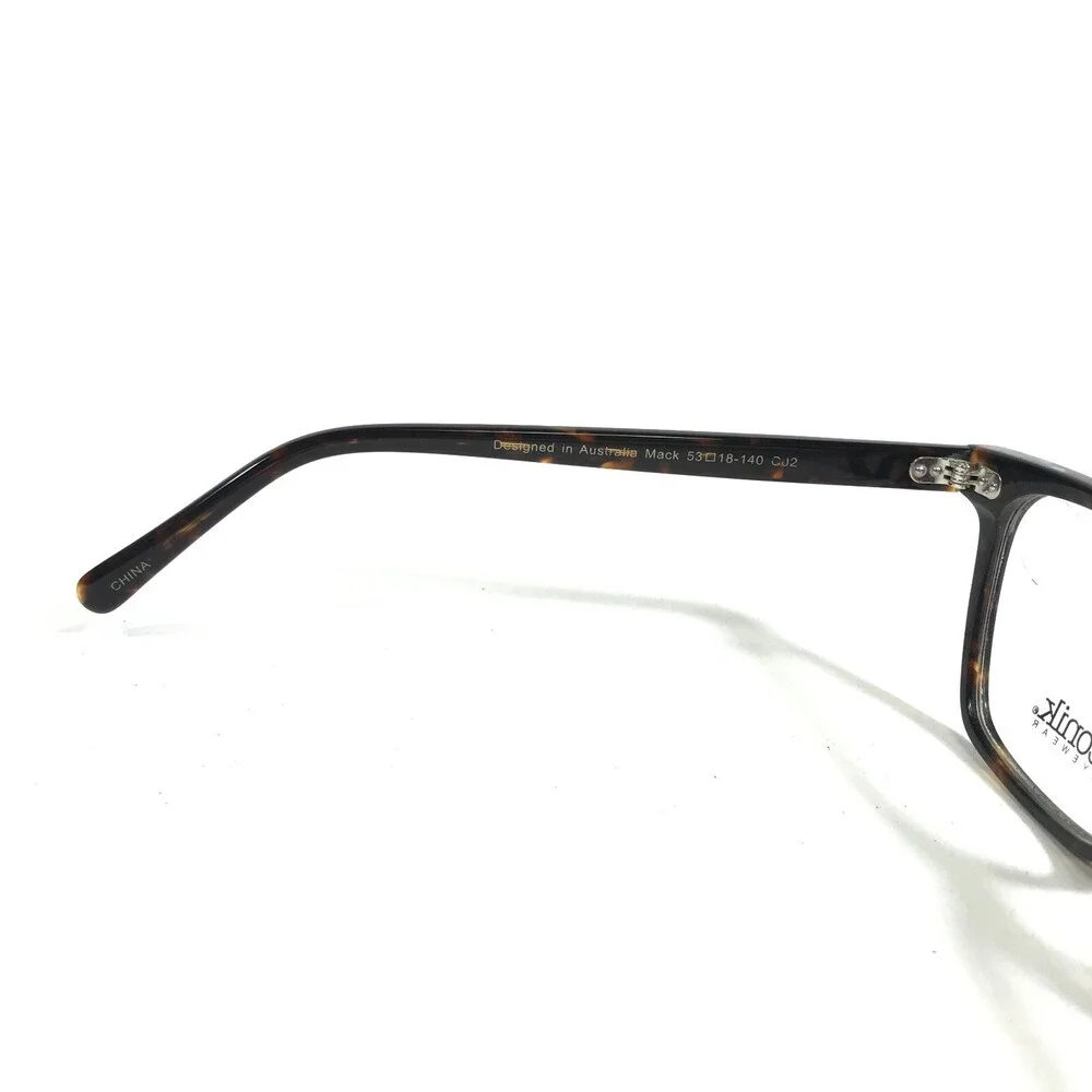 Iconik Eyeglasses Frames Mack C02 Tortoise Square Horn Rim 53-18-140